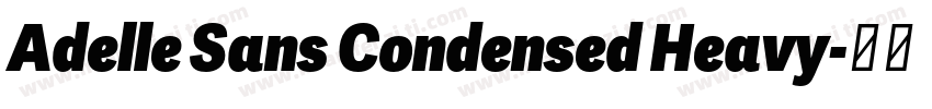 Adelle Sans Condensed Heavy字体转换